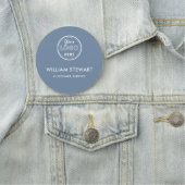 Periwinkleプロフェッショナルロゴラウンド従業員スタッフ 名札 (インサイチュ)