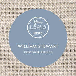 Periwinkleプロフェッショナルロゴラウンド従業員スタッフ 名札