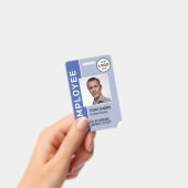 Periwinkleロゴ企業の従業員フォトバッジ バッジ (手持ち)