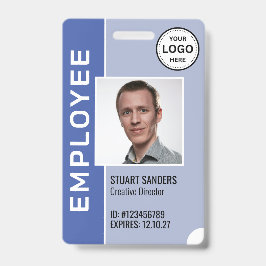 Periwinkleロゴ企業の従業員フォトバッジ バッジ