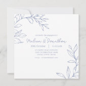 Periwinkle花Boho追加フォト婚約パーティ (裏面)