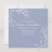 Periwinkle花Boho追加フォト婚約パーティ (裏面)