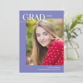 Periwinkle 2025卒業1写真卒業パーティー 招待状 (スタンド正面)