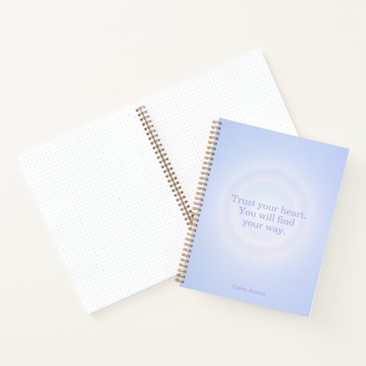 Periwinkle Aura Message Notebook ノートブック (内部)