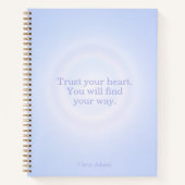 Periwinkle Aura Message Notebook ノートブック (正面)