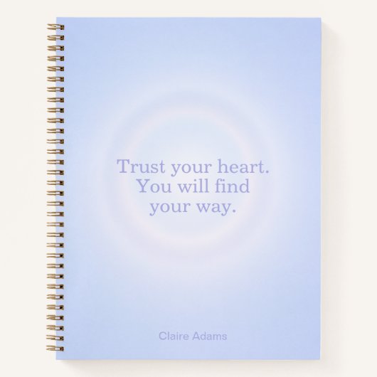 Periwinkle Aura Message Notebook ノートブック (正面)