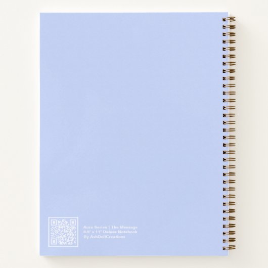 Periwinkle Aura Message Notebook ノートブック (裏面)