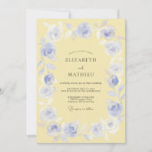 Periwinkle Blossom Meadow Wedding 招待状 (正面)