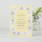 Periwinkle Blossom Meadow Wedding 招待状 (スタンド正面)