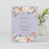Periwinkle Blossom Romance Wedding 招待状 (スタンド正面)