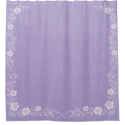 Periwinkle Daydream シャワーカーテン (正面)