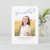 Periwinkle Finally写真卒業のお知らせ 招待状 (スタンド正面)