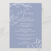 Periwinkle Flowers Boho結婚's Menu メニュー (正面)
