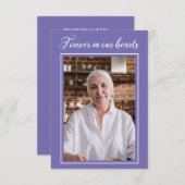 Periwinkle Forever In Ourハート祈りの言葉カード写真 エンクロージャーカード (正面/裏面)