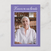 Periwinkle Forever In Ourハート祈りの言葉カード写真 エンクロージャーカード (正面)