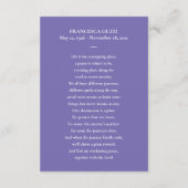 Periwinkle Forever In Ourハート祈りの言葉カード写真 エンクロージャーカード (裏面)