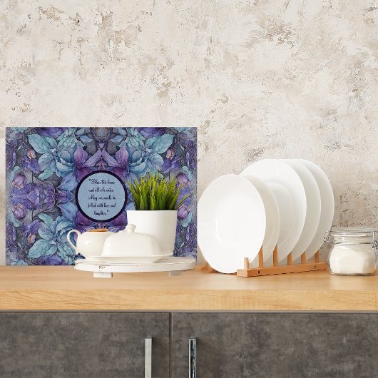 Periwinkle Garden Glassカスタマイズ可能 カッティングボード