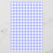 Periwinkle Gingham Checks文房具かわいらし紙 (裏面)