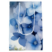 Periwinkle Hydrangea Easter ミディアムペーパーバッグ (裏面)