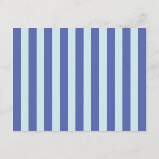 Periwinkle & Icy Blue Wavy Border Note Card 招待状 (裏面)