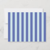 Periwinkle & Icy Blue Wavy Border Note Card 招待状 (裏面)