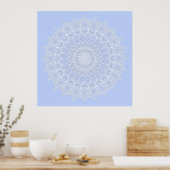 Periwinkle Mandala - Bora in Juniper Berry ポスター (キッチン)