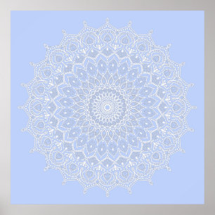 Periwinkle Mandala - Bora in Juniper Berry ポスター