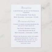 Periwinkle/Off-White Two Hearts Catholic Wedding  エンクロージャーカード (裏面)