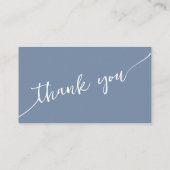 Periwinkle QRコードの結婚レジストリカード エンクロージャーカード (裏面)