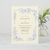 Periwinkle Refined Spring Wedding 招待状 (スタンド正面)