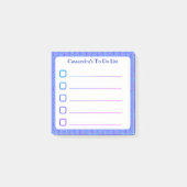 Periwinkle Stickyリストを行うために並ぶ ポストイット (正面)