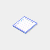 Periwinkle Stickyリストを行うために並ぶ ポストイット (アングル)