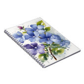Periwinkle - Watercolor flowers ノートブック (右側)