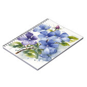 Periwinkle - Watercolor flowers ノートブック (左側)