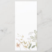 Periwinkle Wildflowerのフ結婚ラットメニュー メニュー (裏面)