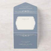 Periwinkle Wildflower All in One Invitation オールインワン招待状 (外側)