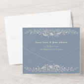 Periwinkle Wildflower All in One Invitation オールインワン招待状 (裏面)