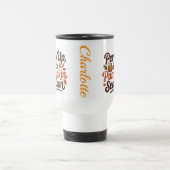Perk up pumpkin spice coffee quote seasonal cozy トラベルマグ (中央)