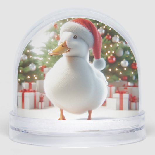 Perkin Duck Christmas Snow Globe (正面)