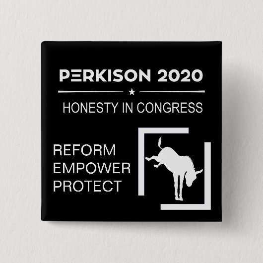 Perkison 2020のキャンペーンボタン 缶バッジ (正面)