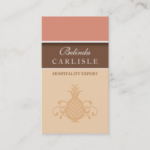 Perky Pineapple Biz Card (Peach) 名刺