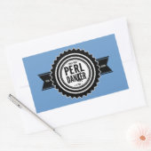 Perl Dancer Stickers - Blue Background 長方形シール (封筒)