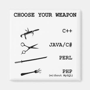 Perl、Java、C Sharp、Php、C++プログラミング言語 マグネット