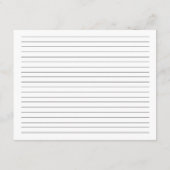 Perlas & Prosecco Tarjeta de Receta para Fiesta de エンクロージャーカード (裏面)