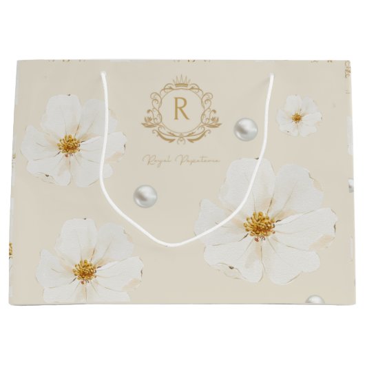 Perle de prix sac cadeau  ラージペーパーバッグ (正面)