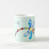 Perlenlibelle, personalisiert コーヒーマグカップ (中央)