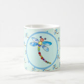 Perlenlibelle, personalisiert kaffeetasse コーヒーマグカップ (中央)