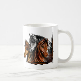 PerliPrints3Horsesz、PerliPrints3Horsesz コーヒーマグカップ