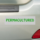 PERMACULTURED バンパーステッカー (車上)