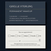 Permanent Makeup Office Appointment Reminder 名刺